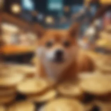 Market Sentiment in Cryptocurrency Illustration depicting market sentiment in cryptocurrency