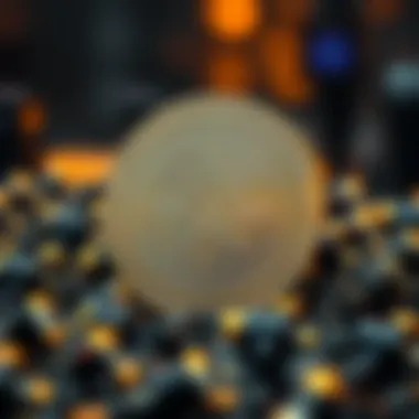 Conceptual representation of blockchain technology used by Apollo Coin