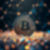 Blockchain network illustration