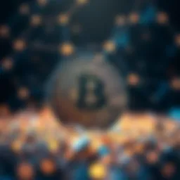 Blockchain network illustration