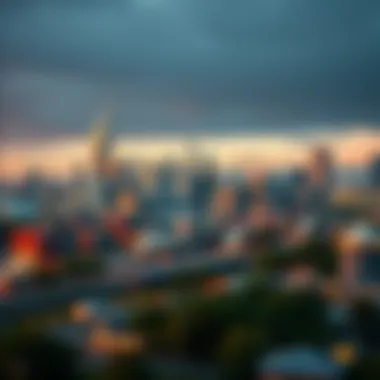 Illustration of various industries impacted by blockchain technology