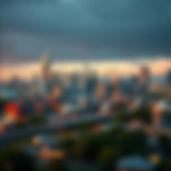 Illustration of various industries impacted by blockchain technology