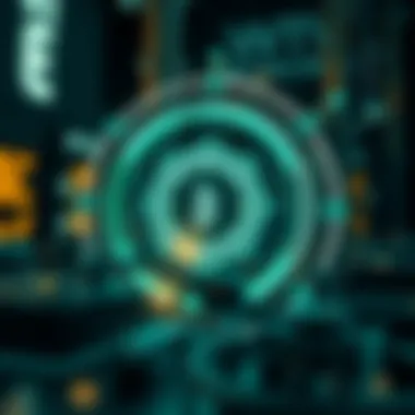 Blockchain Technology and Metablast Integration Visualization of blockchain technology integrating metablast