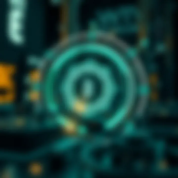 Blockchain Technology and Metablast Integration Visualization of blockchain technology integrating metablast