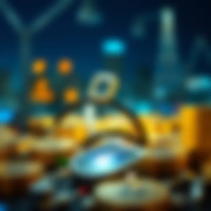 Blockchain Technology and Security Illustration of blockchain technology enhancing security