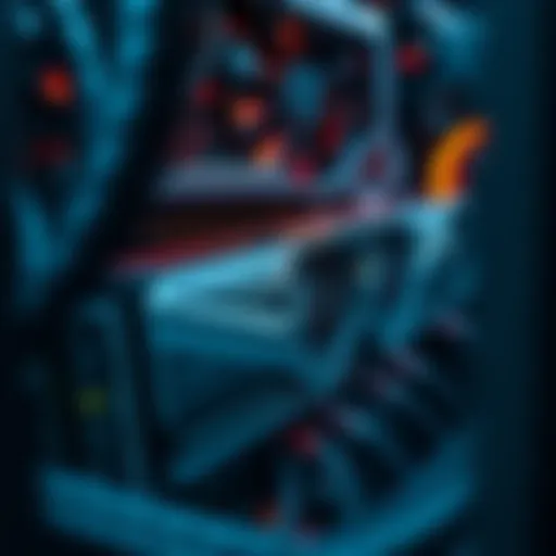 High-performance graphics cards arranged in a mining rig