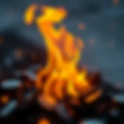Conceptual illustration of token burning in cryptocurrency