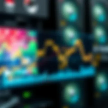 Graph illustrating cryptocurrency market trends