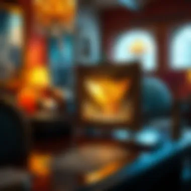 A captivating visual of a digital art piece linked to NFTs