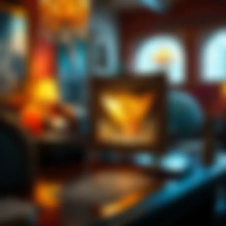 A captivating visual of a digital art piece linked to NFTs