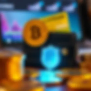 Security Features of Coinbase Pro Wallet Illustration depicting security features of cryptocurrency wallets, emphasizing protection