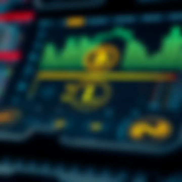 Digital wallet interface with cryptocurrency icons