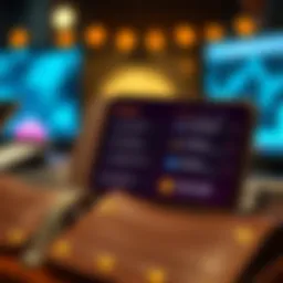 Illustration of a digital wallet interface showcasing Qiwi features