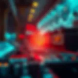 Conceptual illustration of blockchain technology