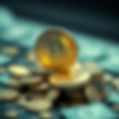 Visual representation of cryptocurrency transformation