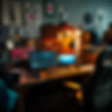 Workspace for NFT Creation Creative workspace with tools for NFT creation