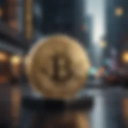 Conceptual visualization of blockchain technology