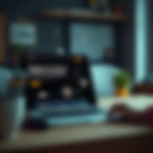 Conceptual layout of a personal website design