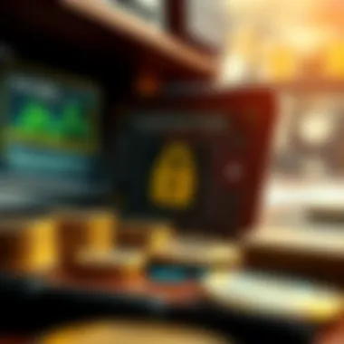 Security Aspects of Crypto Wallets Illustration showcasing security features in crypto wallets
