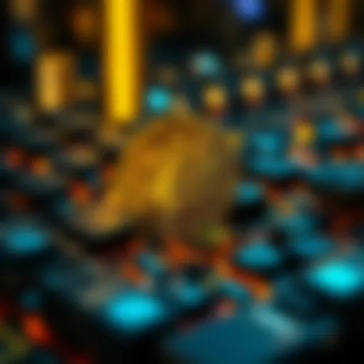 Conceptual representation of blockchain technology