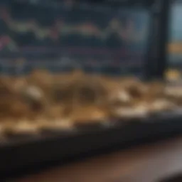 Graph illustrating cryptocurrency market movements