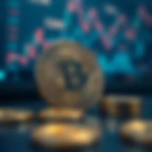 A graphical representation of cryptocurrency market trends