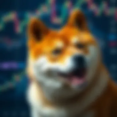 Shiba Inu cryptocurrency chart with trends