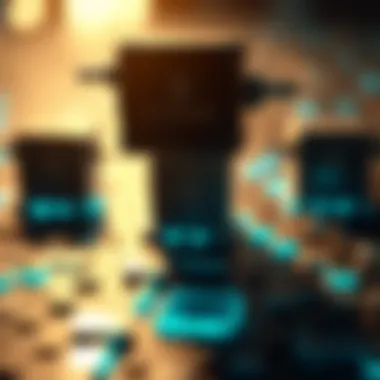 Blockchain Structure Visual representation of blockchain technology showcasing data blocks linked in a chain