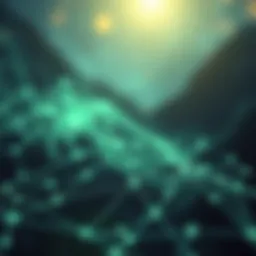 A conceptual illustration of decentralized networks illustrating connections and nodes