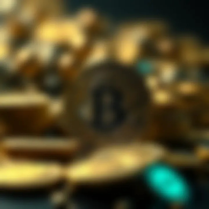 An abstract representation of cryptocurrency aggregation