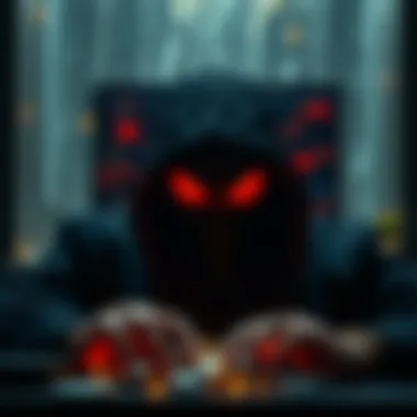 Ethical Dilemmas of the Dark Web Conceptual image highlighting ethical dilemmas associated with the dark web