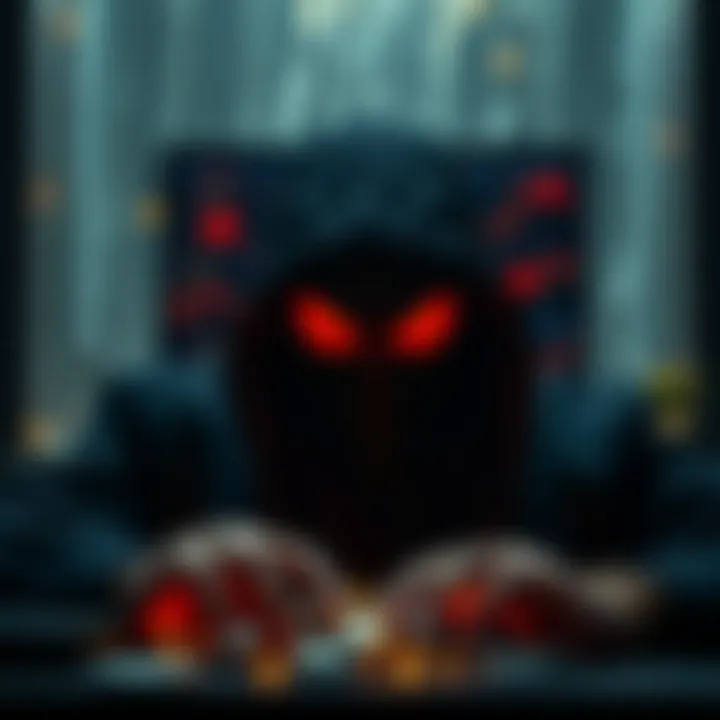 Ethical Dilemmas of the Dark Web Conceptual image highlighting ethical dilemmas associated with the dark web