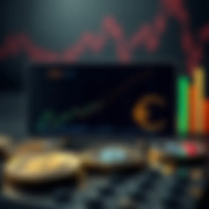 Graph depicting the correlation between DOLA and EUR