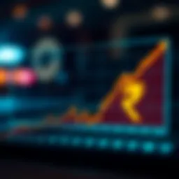 Graph illustrating historical exchange rate trends between the US dollar and Indian rupee