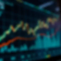 Chart showing cryptocurrency market trends