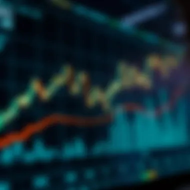 Chart showing cryptocurrency market trends