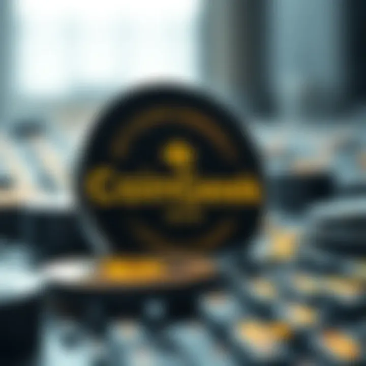 Conceptual representation of the CoinGeek logo and blockchain technology