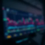 Cryptocurrency trading dashboard with charts