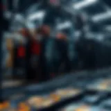 A visual representation of cryptocurrency mining applications in action