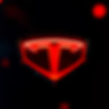 The Synergy Between Tesla and Cryptocurrency Markets Tesla logo with digital currency symbols
