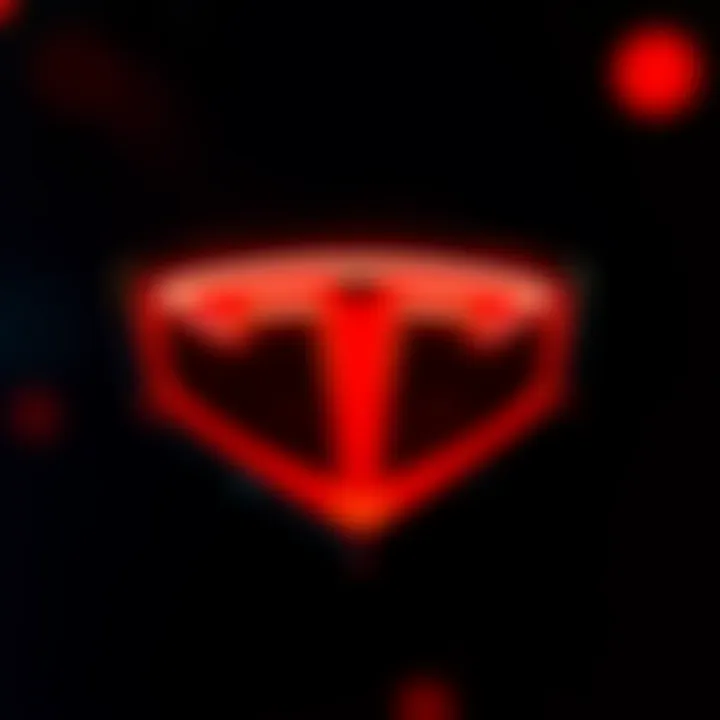 The Synergy Between Tesla and Cryptocurrency Markets Tesla logo with digital currency symbols