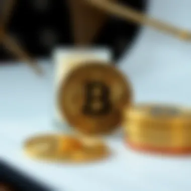 Cryptocurrency and Retirement Planning Conceptual illustration of cryptocurrency and retirement planning