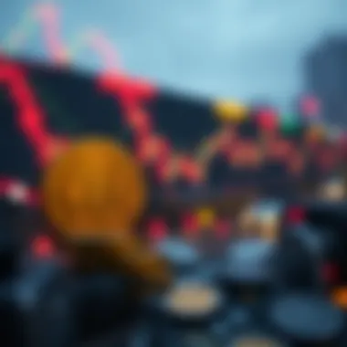 Visual representation of market volatility