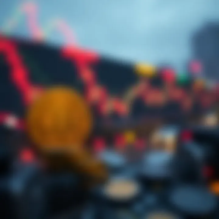 Visual representation of market volatility