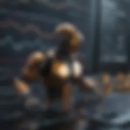 Automated trading bot interface displaying cryptocurrency market data