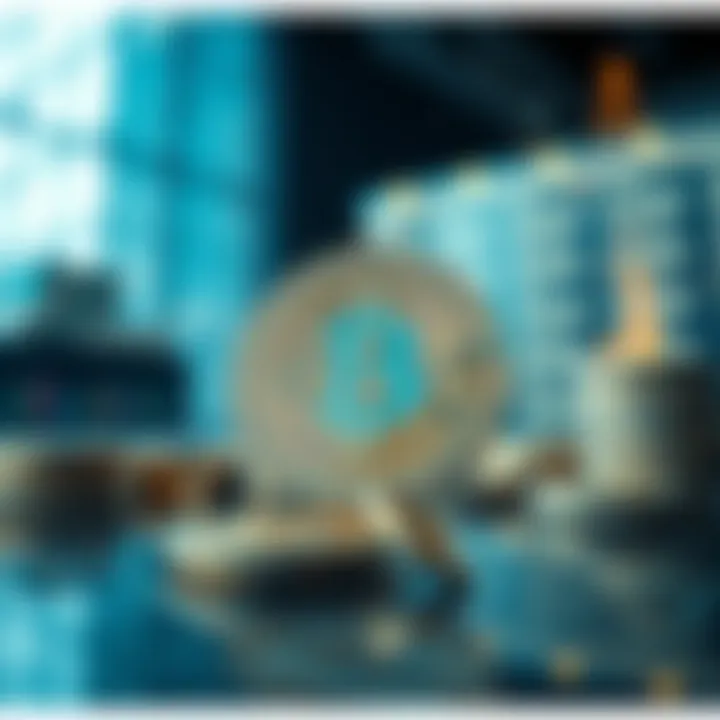 Programmable Digital Currency in Modern Finance Conceptual representation of programmable digital currency in a modern financial landscape.