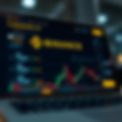 User interface of Binance US showcasing Ripple trading options