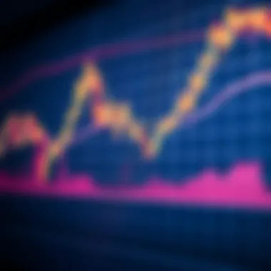 Graph showing cryptocurrency market trends