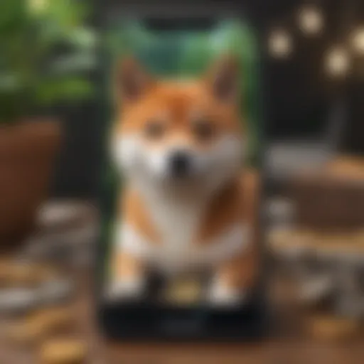 Robinhood mobile application showcasing Shiba Inu Coin trading