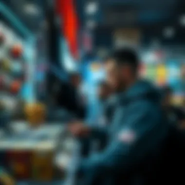 Player engaging with NFT marketplace within a game